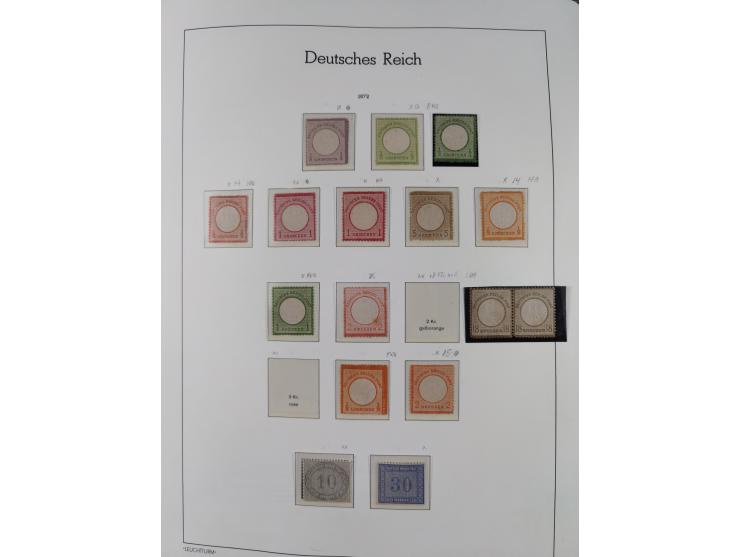 1872/1932, ungebrauchte und postfrische Sammlung inkl. Dienstmarken mit vielen besseren und kpl. Ausgaben, Farben, Wasserzeic