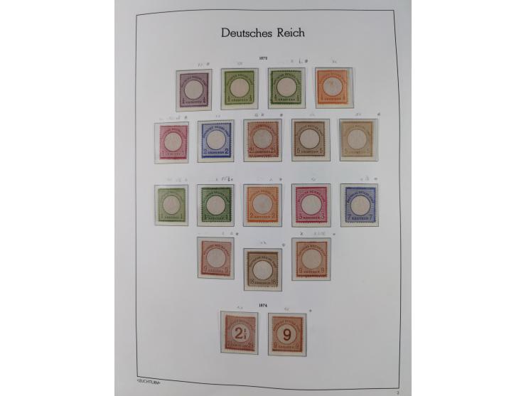 1872/1932, ungebrauchte und postfrische Sammlung inkl. Dienstmarken mit vielen besseren und kpl. Ausgaben, Farben, Wasserzeic