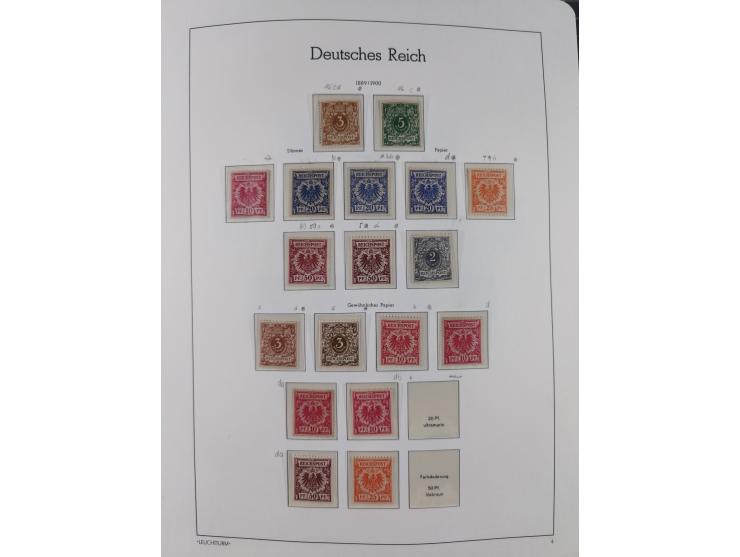 1872/1932, ungebrauchte und postfrische Sammlung inkl. Dienstmarken mit vielen besseren und kpl. Ausgaben, Farben, Wasserzeic