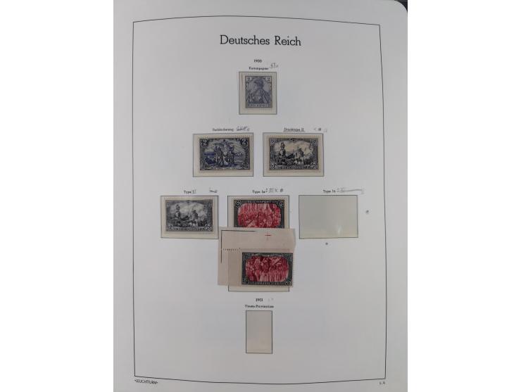 1872/1932, ungebrauchte und postfrische Sammlung inkl. Dienstmarken mit vielen besseren und kpl. Ausgaben, Farben, Wasserzeic