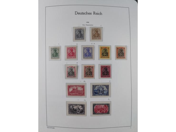 1872/1932, ungebrauchte und postfrische Sammlung inkl. Dienstmarken mit vielen besseren und kpl. Ausgaben, Farben, Wasserzeic