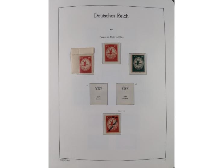 1872/1932, ungebrauchte und postfrische Sammlung inkl. Dienstmarken mit vielen besseren und kpl. Ausgaben, Farben, Wasserzeic