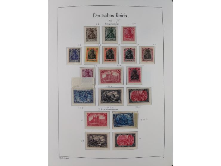 1872/1932, ungebrauchte und postfrische Sammlung inkl. Dienstmarken mit vielen besseren und kpl. Ausgaben, Farben, Wasserzeic