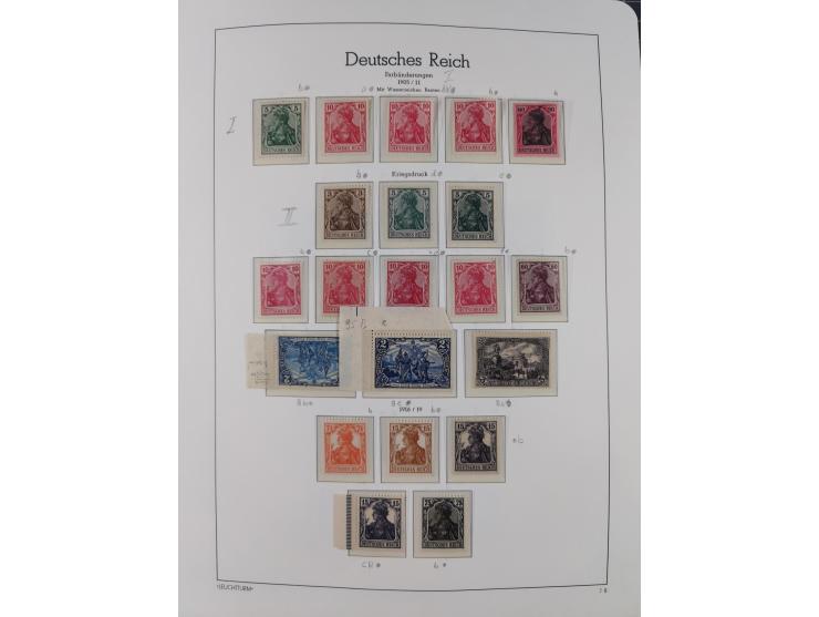 1872/1932, ungebrauchte und postfrische Sammlung inkl. Dienstmarken mit vielen besseren und kpl. Ausgaben, Farben, Wasserzeic