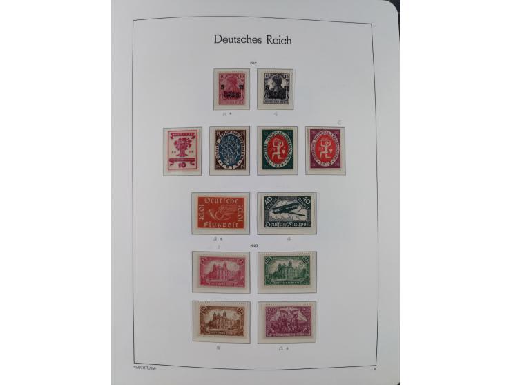 1872/1932, ungebrauchte und postfrische Sammlung inkl. Dienstmarken mit vielen besseren und kpl. Ausgaben, Farben, Wasserzeic