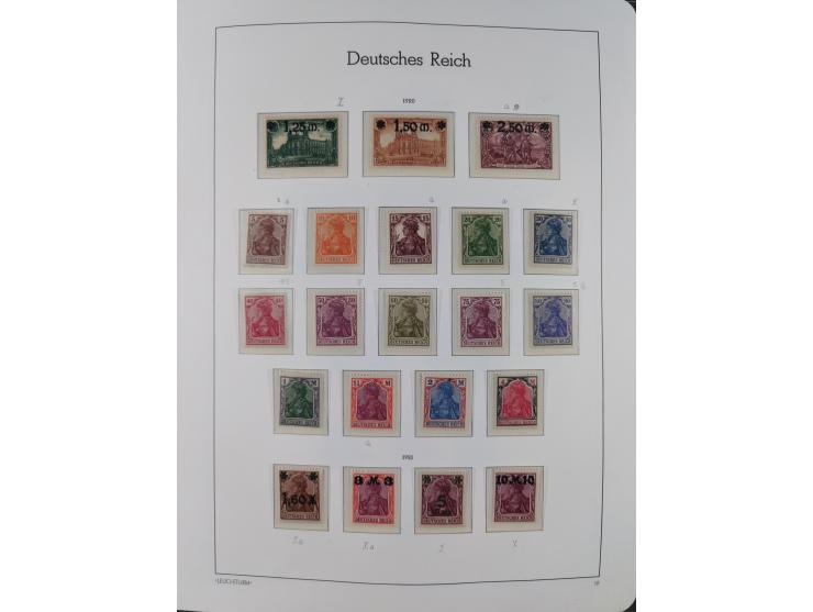 1872/1932, ungebrauchte und postfrische Sammlung inkl. Dienstmarken mit vielen besseren und kpl. Ausgaben, Farben, Wasserzeic