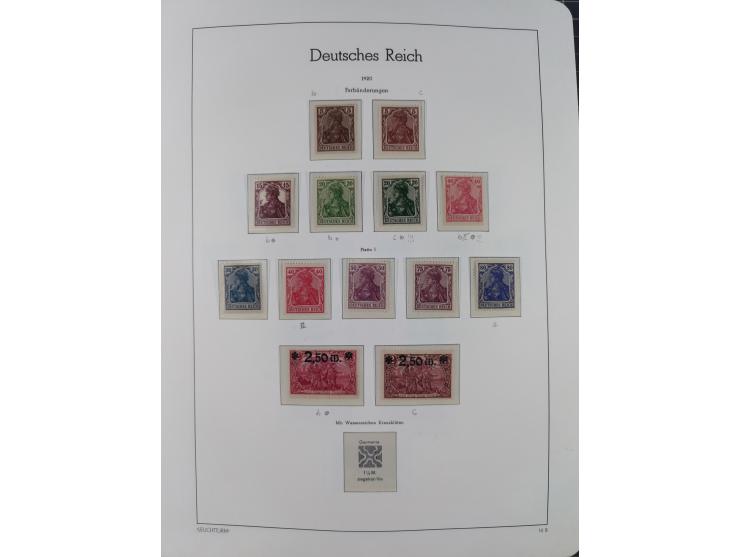 1872/1932, ungebrauchte und postfrische Sammlung inkl. Dienstmarken mit vielen besseren und kpl. Ausgaben, Farben, Wasserzeic