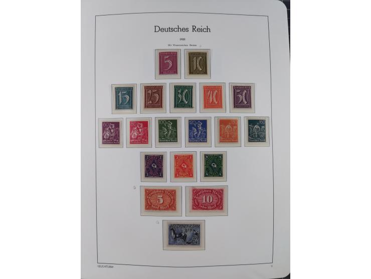 1872/1932, ungebrauchte und postfrische Sammlung inkl. Dienstmarken mit vielen besseren und kpl. Ausgaben, Farben, Wasserzeic