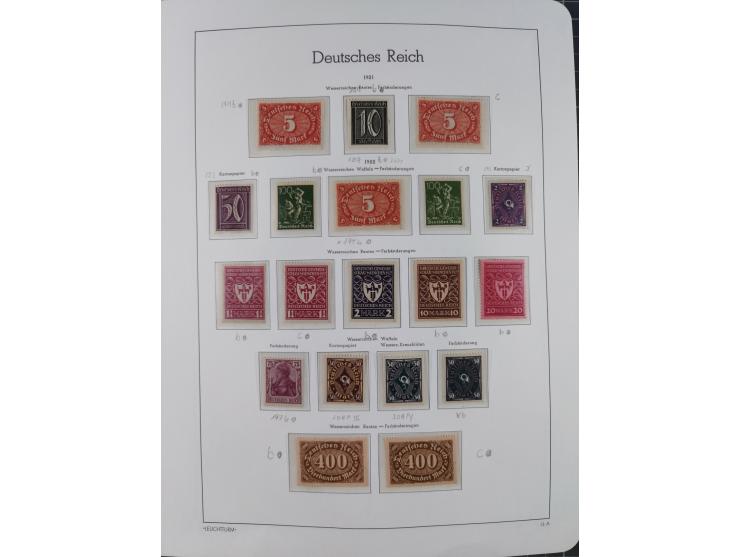 1872/1932, ungebrauchte und postfrische Sammlung inkl. Dienstmarken mit vielen besseren und kpl. Ausgaben, Farben, Wasserzeic