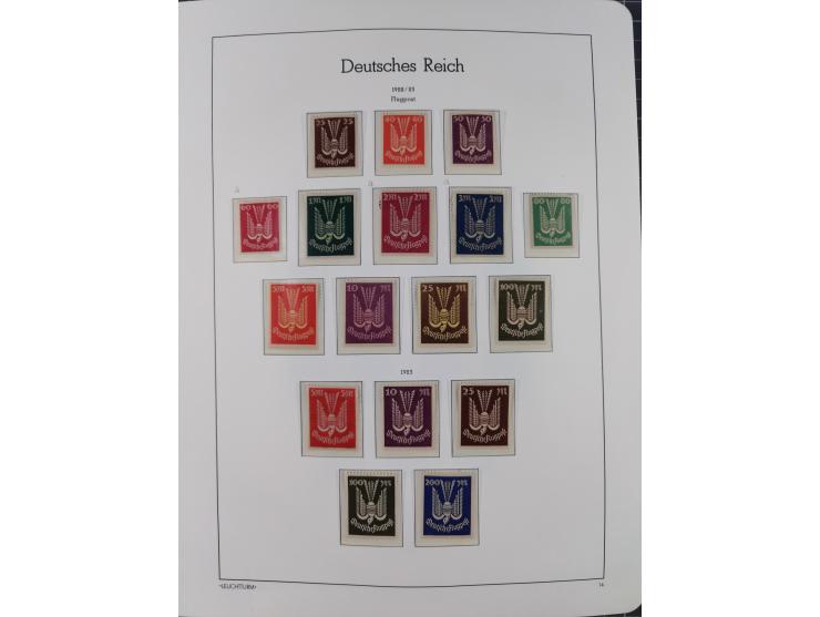 1872/1932, ungebrauchte und postfrische Sammlung inkl. Dienstmarken mit vielen besseren und kpl. Ausgaben, Farben, Wasserzeic