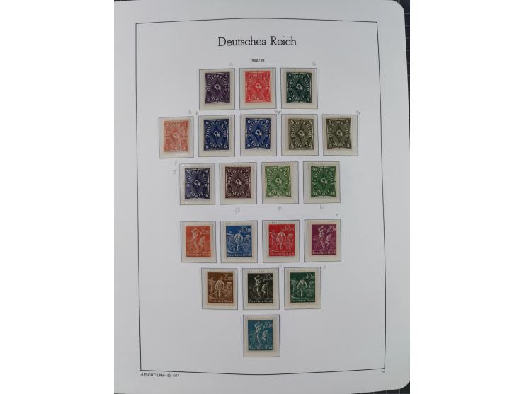 1872/1932, ungebrauchte und postfrische Sammlung inkl. Dienstmarken mit vielen besseren und kpl. Ausgaben, Farben, Wasserzeic