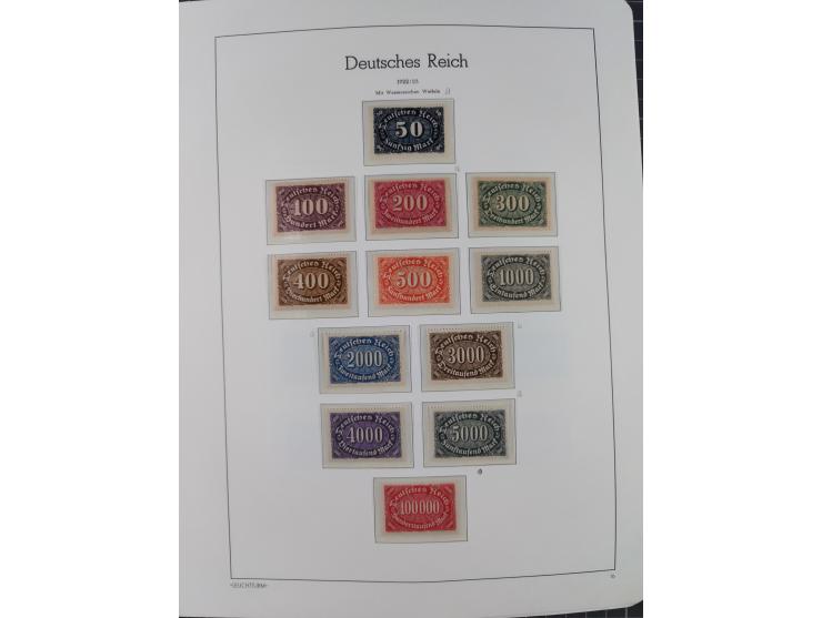 1872/1932, ungebrauchte und postfrische Sammlung inkl. Dienstmarken mit vielen besseren und kpl. Ausgaben, Farben, Wasserzeic