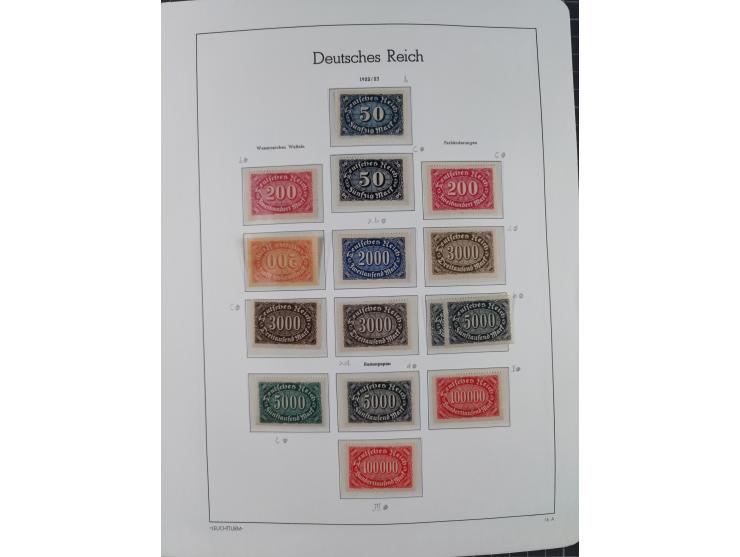 1872/1932, ungebrauchte und postfrische Sammlung inkl. Dienstmarken mit vielen besseren und kpl. Ausgaben, Farben, Wasserzeic