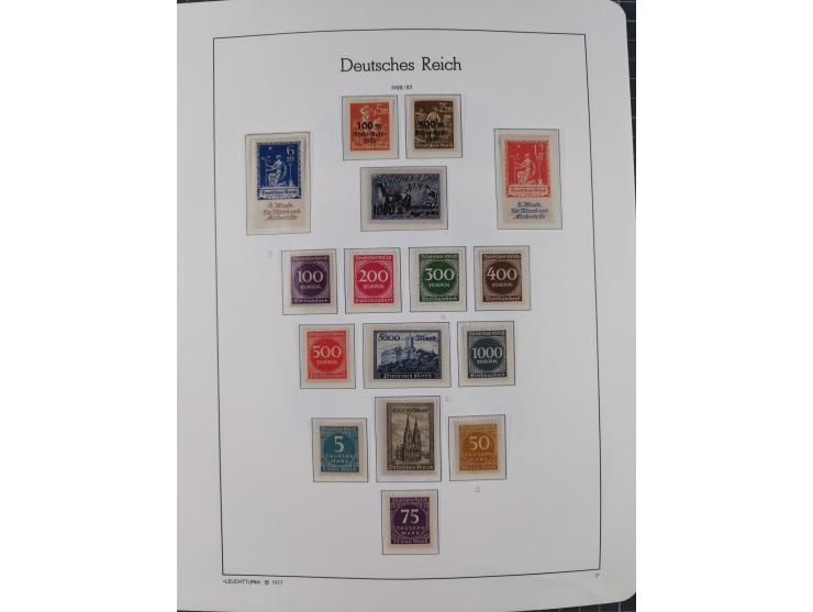 1872/1932, ungebrauchte und postfrische Sammlung inkl. Dienstmarken mit vielen besseren und kpl. Ausgaben, Farben, Wasserzeic