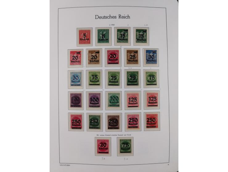 1872/1932, ungebrauchte und postfrische Sammlung inkl. Dienstmarken mit vielen besseren und kpl. Ausgaben, Farben, Wasserzeic