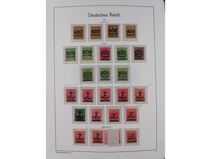 1872/1932, ungebrauchte und postfrische Sammlung inkl. Dienstmarken mit vielen besseren und kpl. Ausgaben, Farben, Wasserzeic