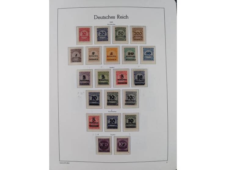 1872/1932, ungebrauchte und postfrische Sammlung inkl. Dienstmarken mit vielen besseren und kpl. Ausgaben, Farben, Wasserzeic