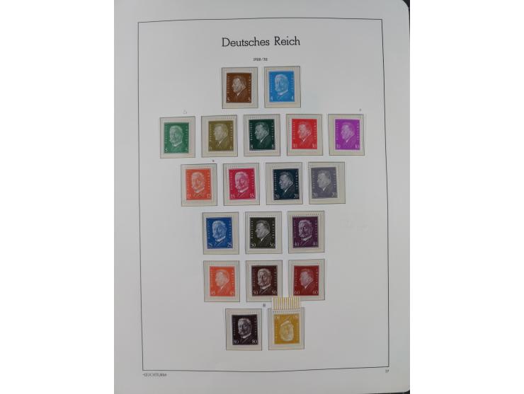 1872/1932, ungebrauchte und postfrische Sammlung inkl. Dienstmarken mit vielen besseren und kpl. Ausgaben, Farben, Wasserzeic