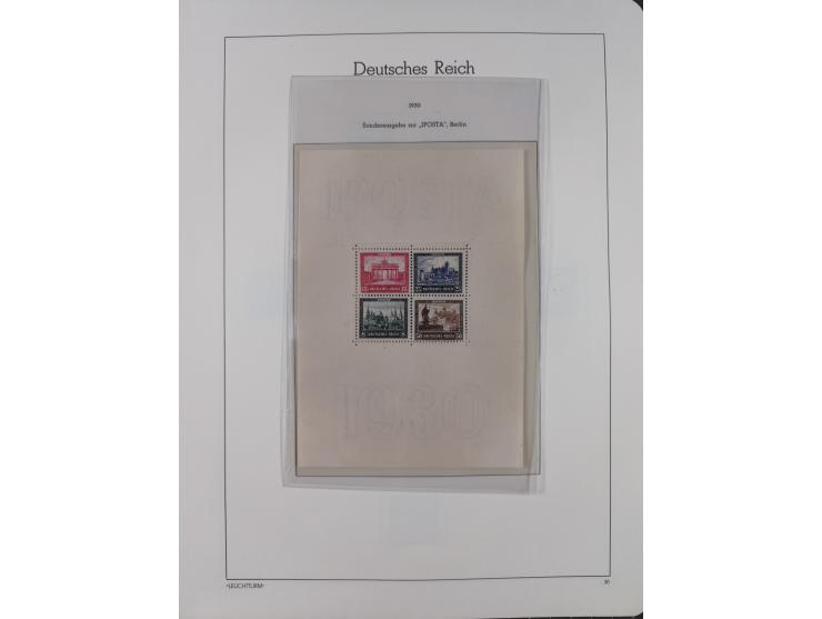 1872/1932, ungebrauchte und postfrische Sammlung inkl. Dienstmarken mit vielen besseren und kpl. Ausgaben, Farben, Wasserzeic