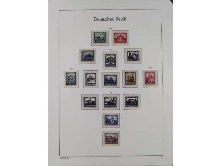 1872/1932, ungebrauchte und postfrische Sammlung inkl. Dienstmarken mit vielen besseren und kpl. Ausgaben, Farben, Wasserzeic