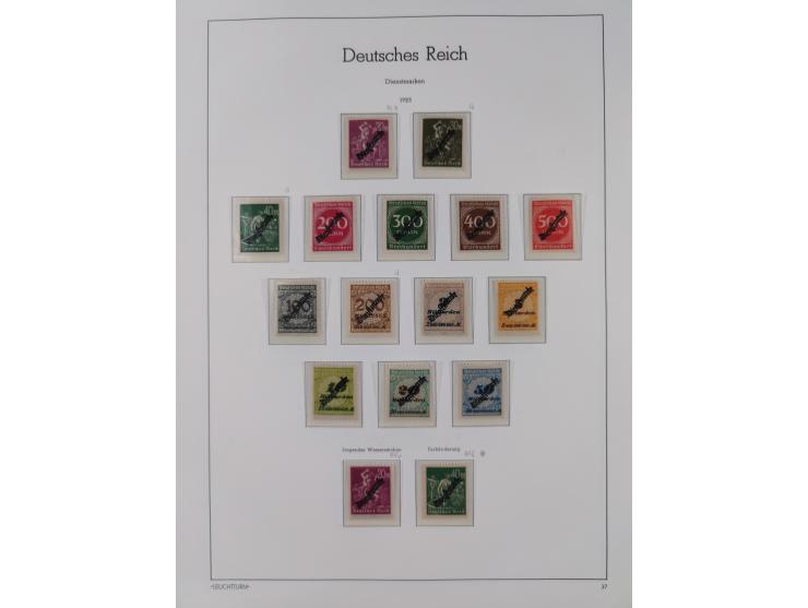 1872/1932, ungebrauchte und postfrische Sammlung inkl. Dienstmarken mit vielen besseren und kpl. Ausgaben, Farben, Wasserzeic