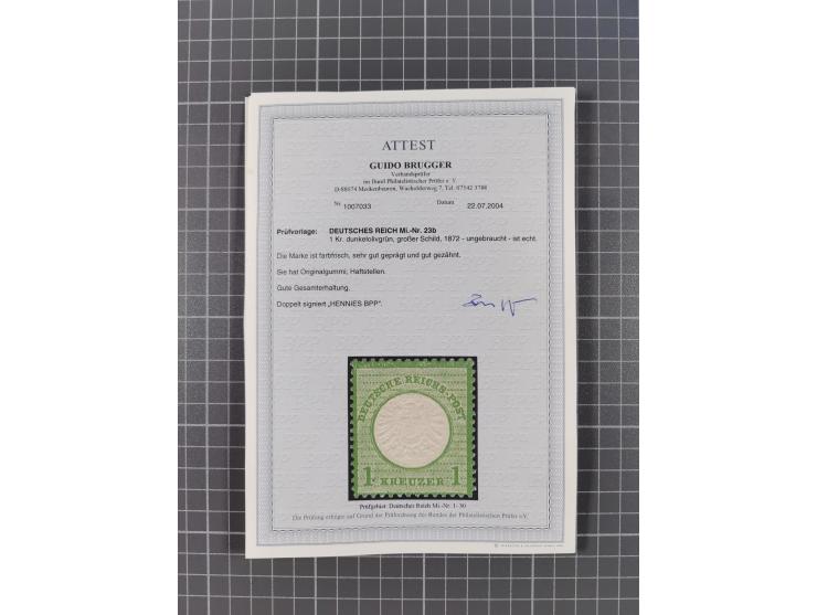 1872/1932, ungebrauchte und postfrische Sammlung inkl. Dienstmarken mit vielen besseren und kpl. Ausgaben, Farben, Wasserzeic