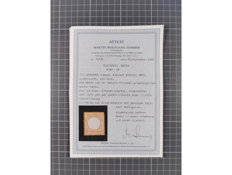 1872/1932, ungebrauchte und postfrische Sammlung inkl. Dienstmarken mit vielen besseren und kpl. Ausgaben, Farben, Wasserzeic