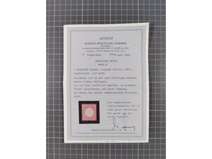 1872/1932, ungebrauchte und postfrische Sammlung inkl. Dienstmarken mit vielen besseren und kpl. Ausgaben, Farben, Wasserzeic