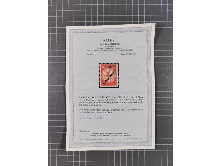 1872/1932, ungebrauchte und postfrische Sammlung inkl. Dienstmarken mit vielen besseren und kpl. Ausgaben, Farben, Wasserzeic