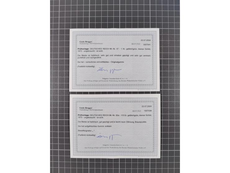 1872/1932, ungebrauchte und postfrische Sammlung inkl. Dienstmarken mit vielen besseren und kpl. Ausgaben, Farben, Wasserzeic