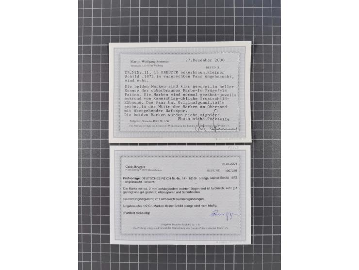 1872/1932, ungebrauchte und postfrische Sammlung inkl. Dienstmarken mit vielen besseren und kpl. Ausgaben, Farben, Wasserzeic