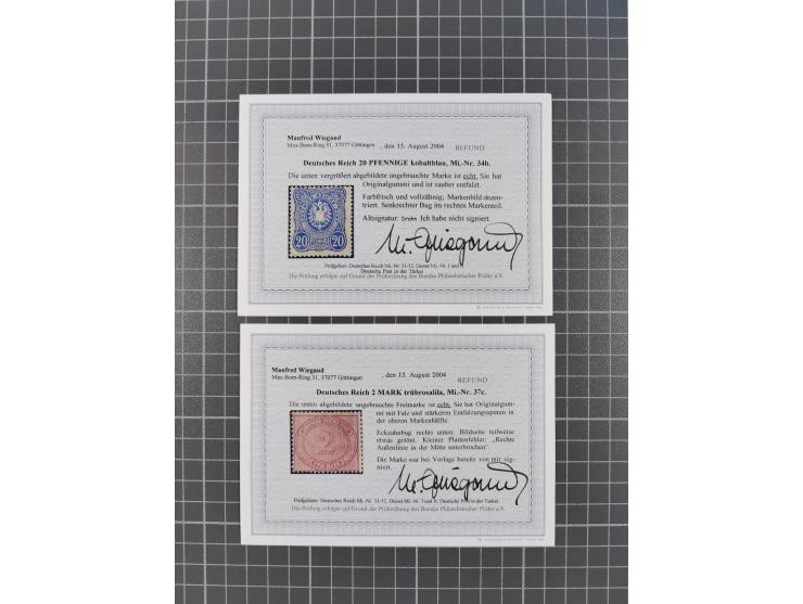 1872/1932, ungebrauchte und postfrische Sammlung inkl. Dienstmarken mit vielen besseren und kpl. Ausgaben, Farben, Wasserzeic