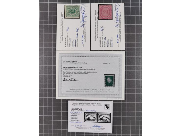 1872/1932, ungebrauchte und postfrische Sammlung inkl. Dienstmarken mit vielen besseren und kpl. Ausgaben, Farben, Wasserzeic