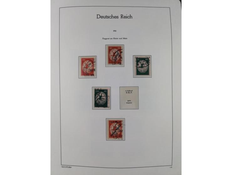 1872/1932, gestempelte Sammlung inkl. Dienstmarken mit vielen besseren und kpl. Ausgaben, Farben, Wasserzeichen-Abarten, Type
