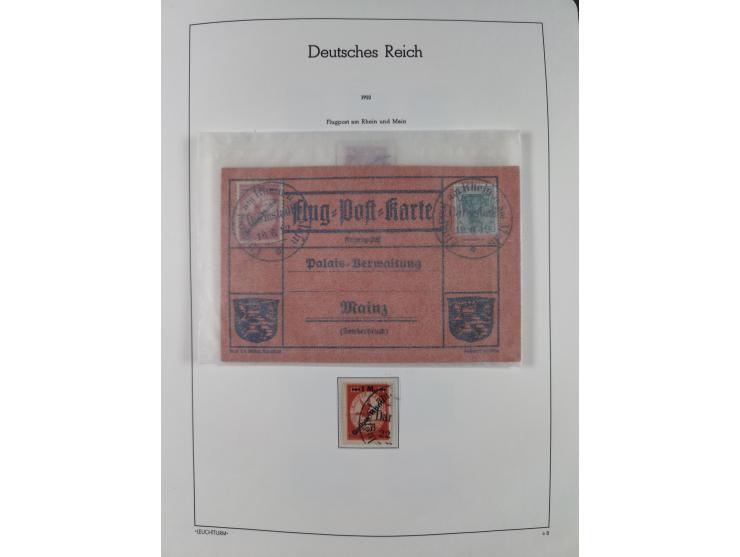 1872/1932, gestempelte Sammlung inkl. Dienstmarken mit vielen besseren und kpl. Ausgaben, Farben, Wasserzeichen-Abarten, Type