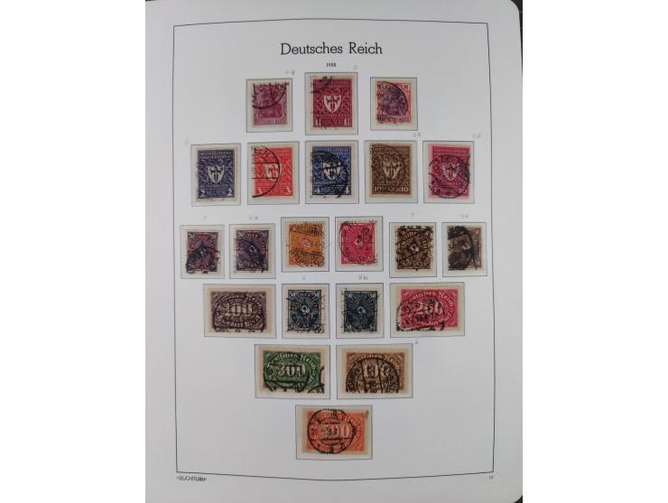 1872/1932, gestempelte Sammlung inkl. Dienstmarken mit vielen besseren und kpl. Ausgaben, Farben, Wasserzeichen-Abarten, Type