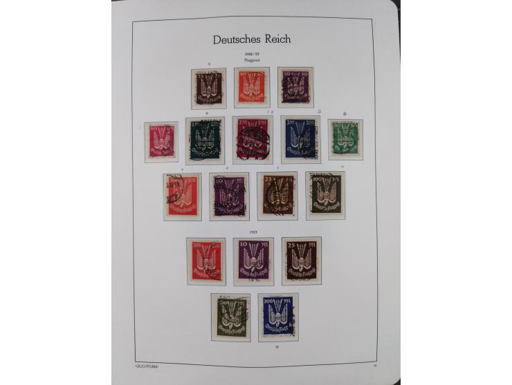 1872/1932, gestempelte Sammlung inkl. Dienstmarken mit vielen besseren und kpl. Ausgaben, Farben, Wasserzeichen-Abarten, Type