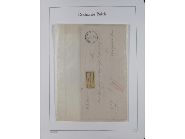 1872/1932, gestempelte Sammlung inkl. Dienstmarken mit vielen besseren und kpl. Ausgaben, Farben, Wasserzeichen-Abarten, Type