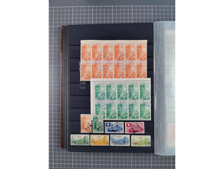 1941/45, collection in thick album, with focus on China, including northern China specified by various provincial imprints, s