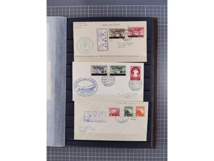 1941/45, collection in thick album, with focus on China, including northern China specified by various provincial imprints, s