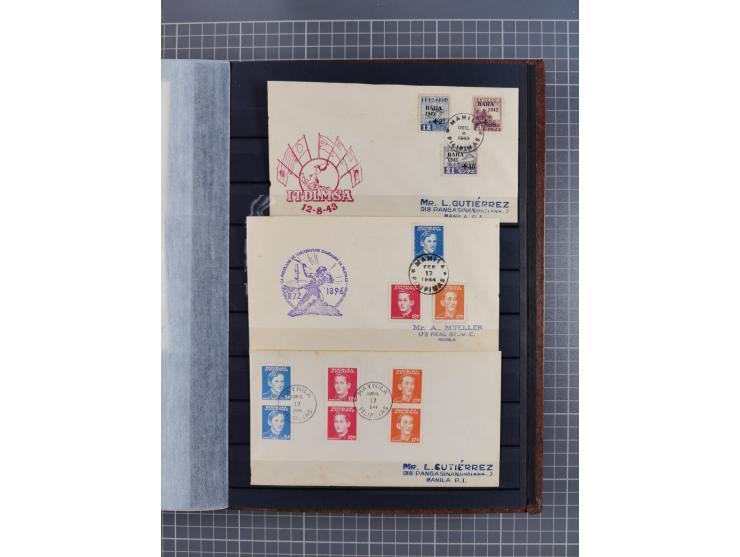 1941/45, collection in thick album, with focus on China, including northern China specified by various provincial imprints, s