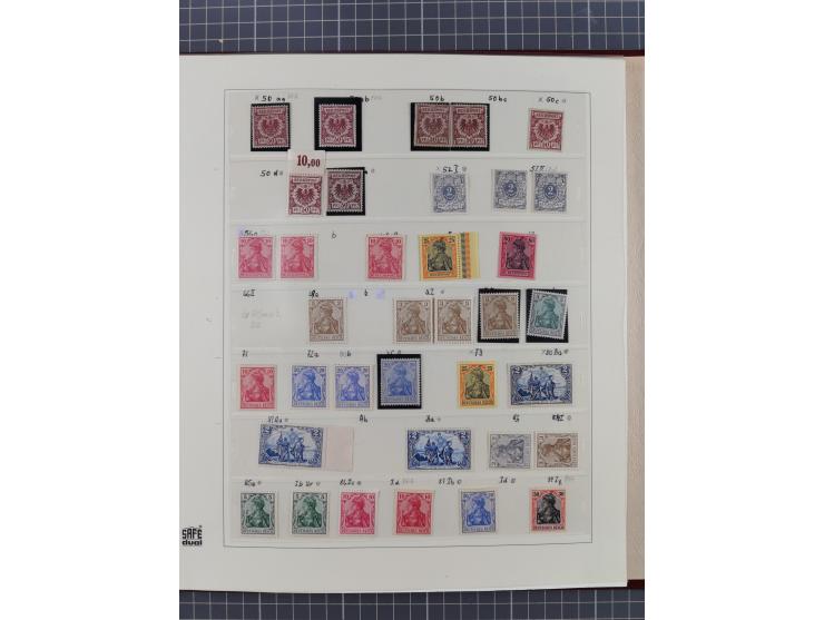 1872/1932, interessante ungebrauchte und postfrische Spezialsammlung inkl. Dienstmarken ab Mi.-Nr. 1 FLZr7 ungebraucht (FB Br
