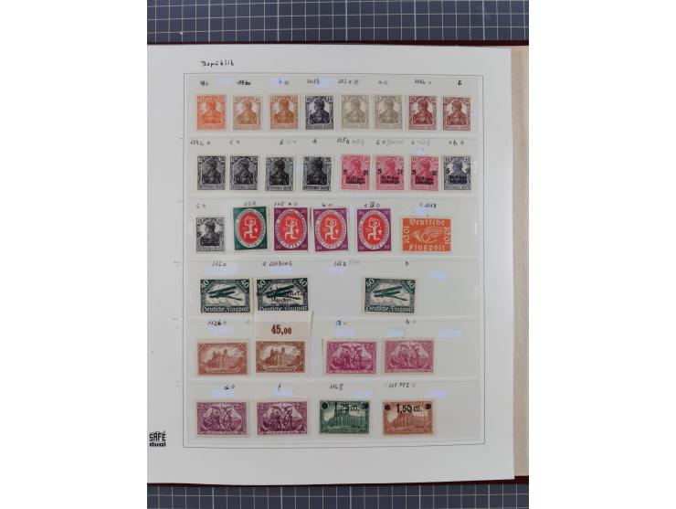 1872/1932, interessante ungebrauchte und postfrische Spezialsammlung inkl. Dienstmarken ab Mi.-Nr. 1 FLZr7 ungebraucht (FB Br