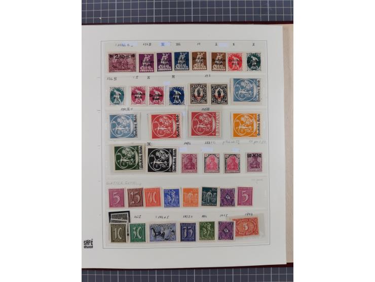 1872/1932, interessante ungebrauchte und postfrische Spezialsammlung inkl. Dienstmarken ab Mi.-Nr. 1 FLZr7 ungebraucht (FB Br