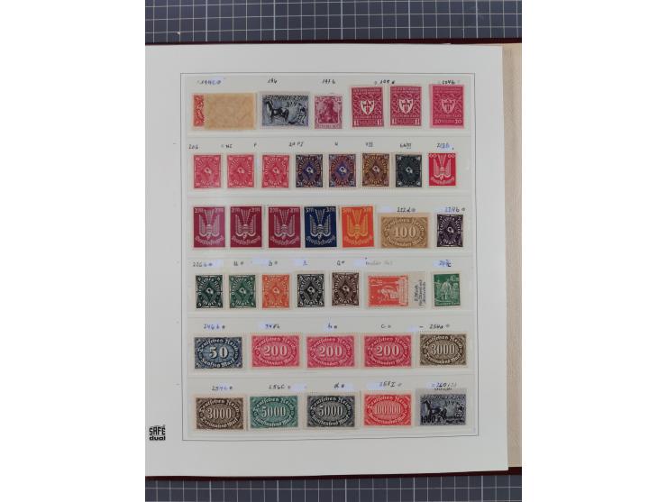 1872/1932, interessante ungebrauchte und postfrische Spezialsammlung inkl. Dienstmarken ab Mi.-Nr. 1 FLZr7 ungebraucht (FB Br