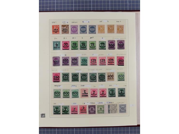 1872/1932, interessante ungebrauchte und postfrische Spezialsammlung inkl. Dienstmarken ab Mi.-Nr. 1 FLZr7 ungebraucht (FB Br