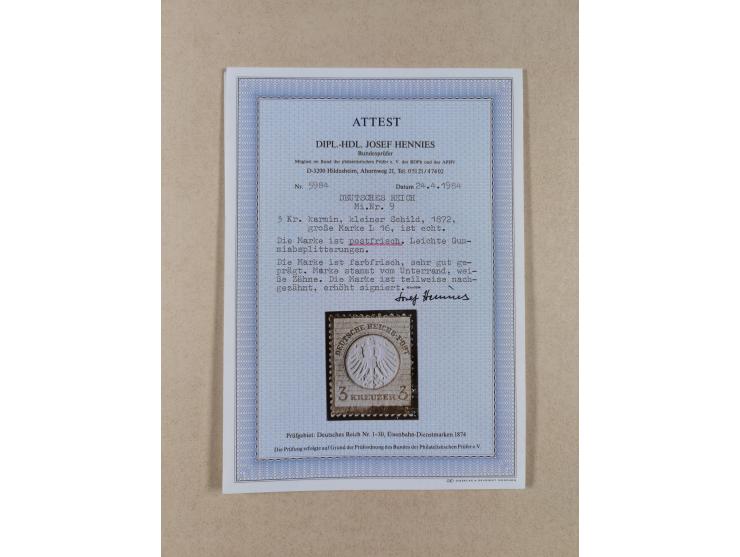 1872/1932, interessante ungebrauchte und postfrische Spezialsammlung inkl. Dienstmarken ab Mi.-Nr. 1 FLZr7 ungebraucht (FB Br