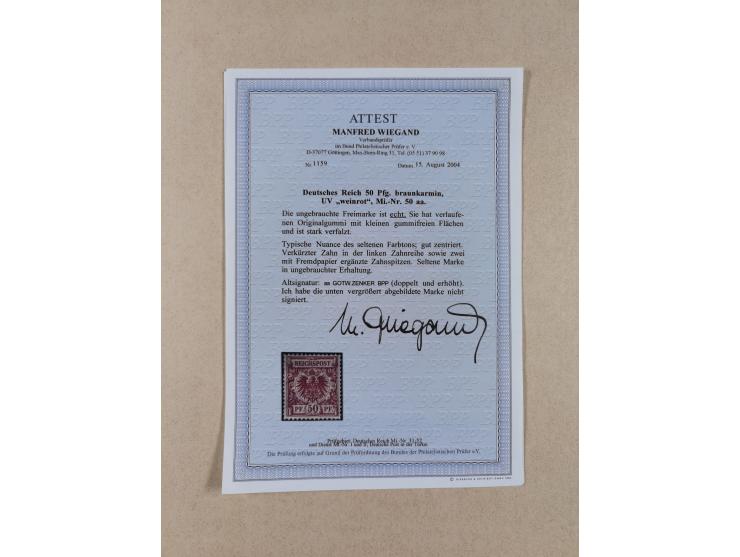 1872/1932, interessante ungebrauchte und postfrische Spezialsammlung inkl. Dienstmarken ab Mi.-Nr. 1 FLZr7 ungebraucht (FB Br