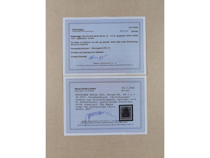 1872/1932, interessante ungebrauchte und postfrische Spezialsammlung inkl. Dienstmarken ab Mi.-Nr. 1 FLZr7 ungebraucht (FB Br