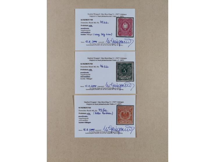 1872/1932, interessante ungebrauchte und postfrische Spezialsammlung inkl. Dienstmarken ab Mi.-Nr. 1 FLZr7 ungebraucht (FB Br